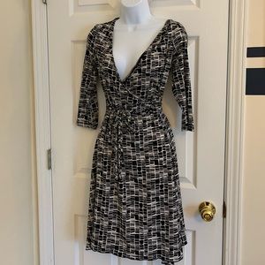 Maxi black and white dress